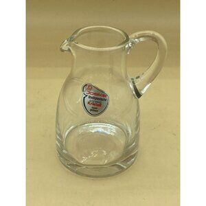 Vintage JOSKA Waldglasshutte Crystal Creamer Pitcher 4 1/4”